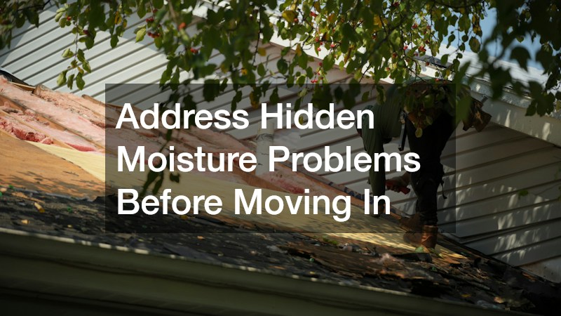 Address Hidden Moisture Problems Before Moving In