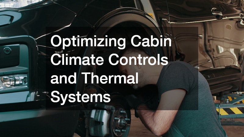 Optimizing Cabin Climate Controls and Thermal Systems