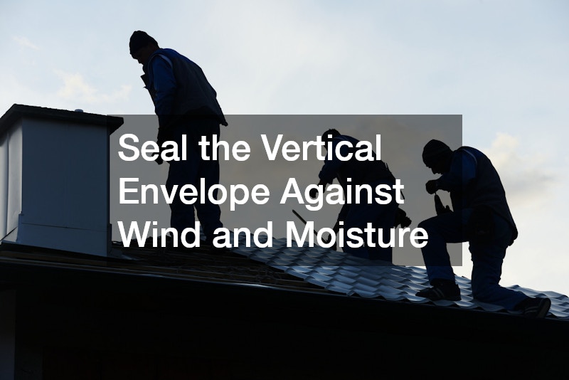 Seal the Vertical Envelope Against Wind and Moisture