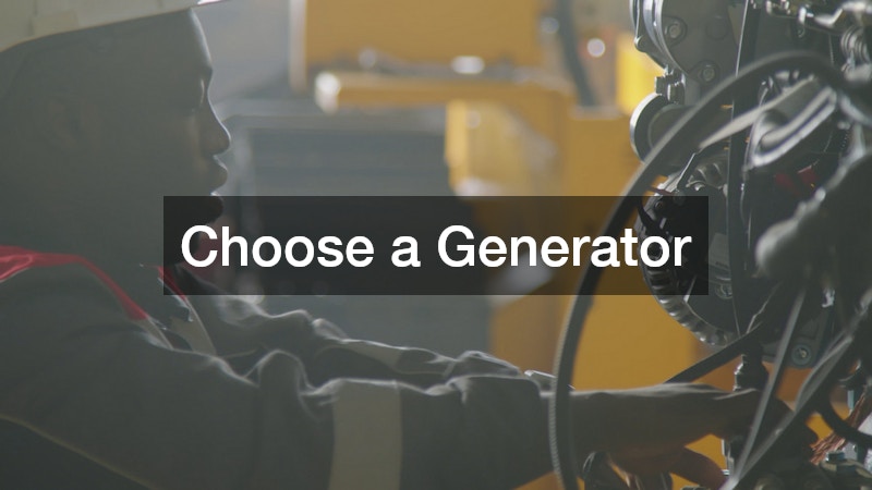 Choose a Generator