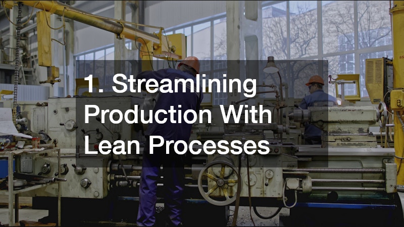1. Streamlining Production With Lean Processes