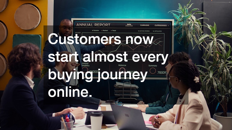 Customers now start almost every buying journey online.
