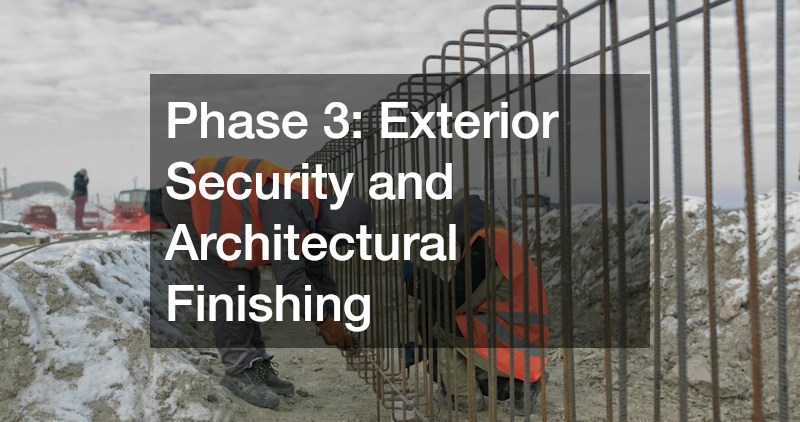 Phase 3: Exterior Security and Architectural Finishing