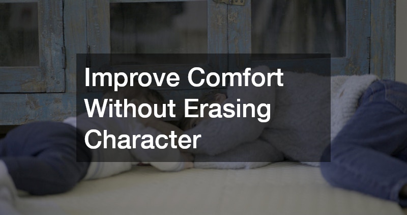 Improve Comfort Without Erasing Character