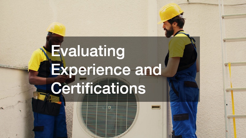Evaluating Experience and Certifications