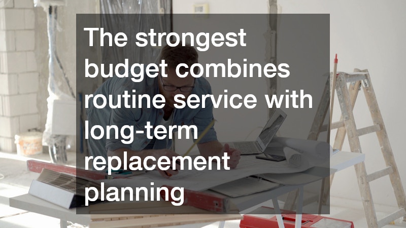The strongest budget combines routine service with long-term replacement planning