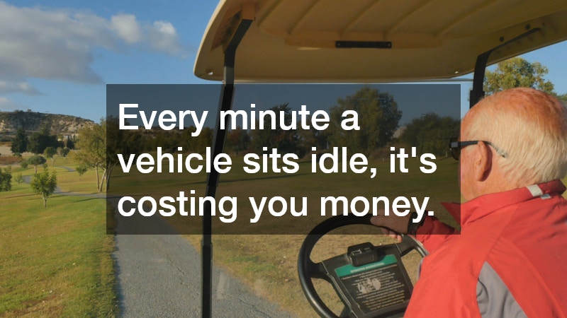 Every minute a vehicle sits idle, it
