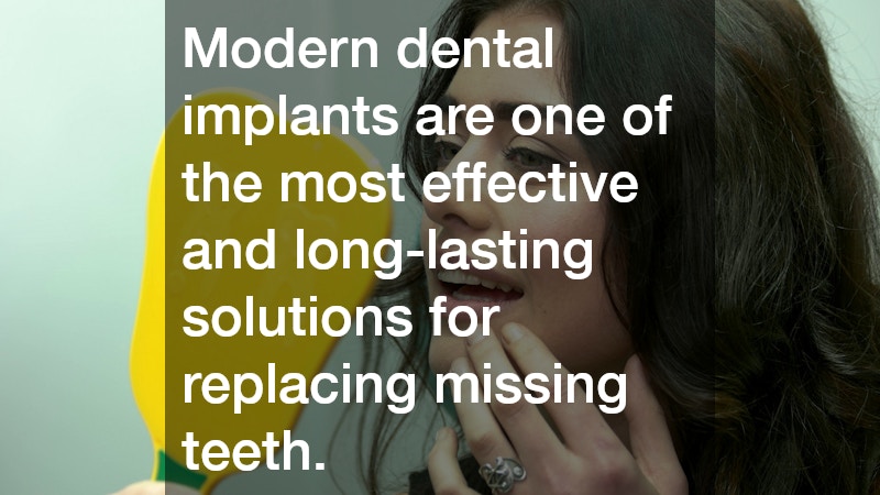 Modern dental implants are one of the most effective and long-lasting solutions for replacing missing teeth.