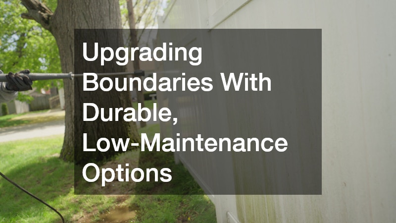 Upgrading Boundaries With Durable, Low-Maintenance Options