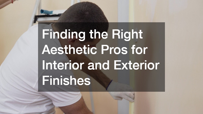 Finding the Right Aesthetic Pros for Interior and Exterior Finishes