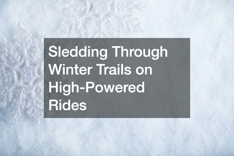 Sledding Through Winter Trails on High-Powered Rides
