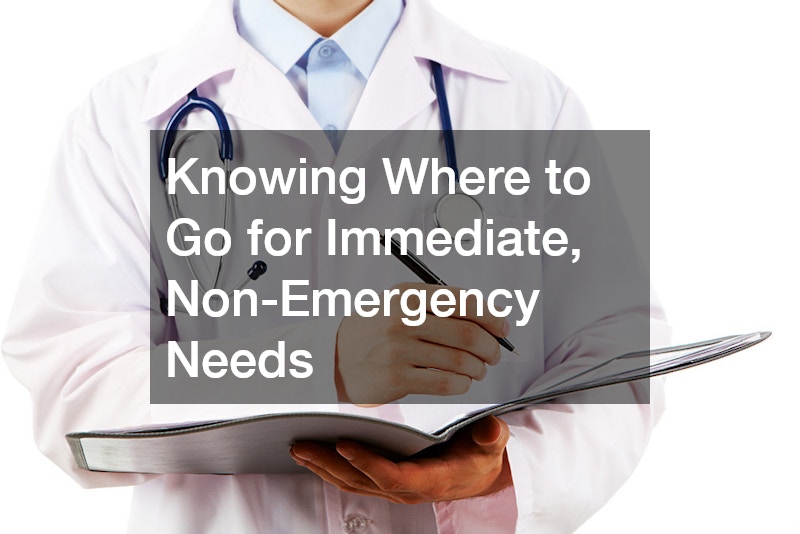 Knowing Where to Go for Immediate, Non-Emergency Needs