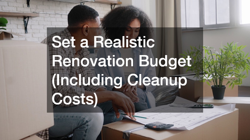 Set a Realistic Renovation Budget (Including Cleanup Costs)