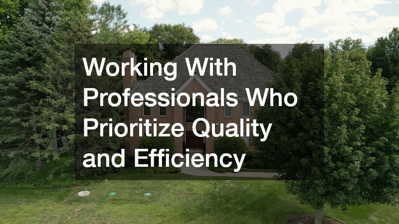 Working With Professionals Who Prioritize Quality and Efficiency