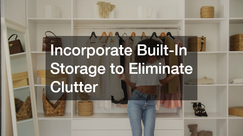 Incorporate Built-In Storage to Eliminate Clutter