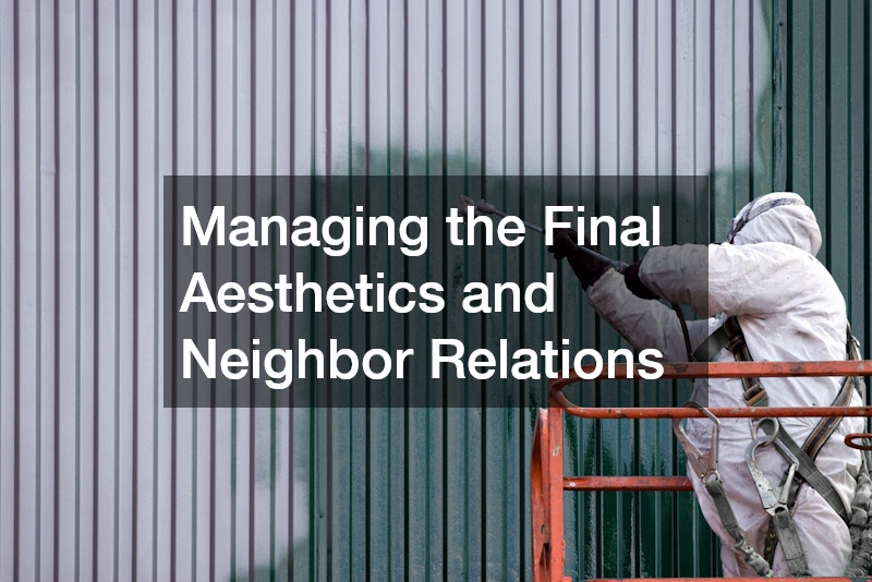 Managing the Final Aesthetics and Neighbor Relations