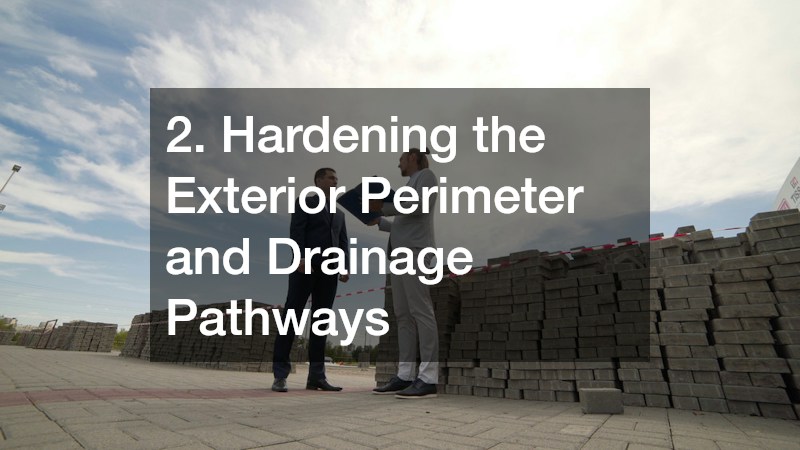 2. Hardening the Exterior Perimeter and Drainage Pathways