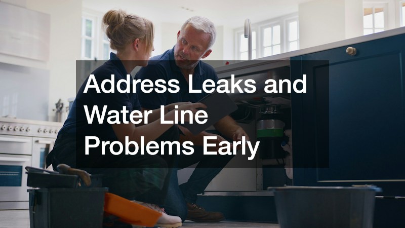 Address Leaks and Water Line Problems Early