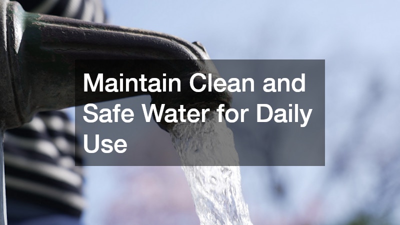Maintain Clean and Safe Water for Daily Use