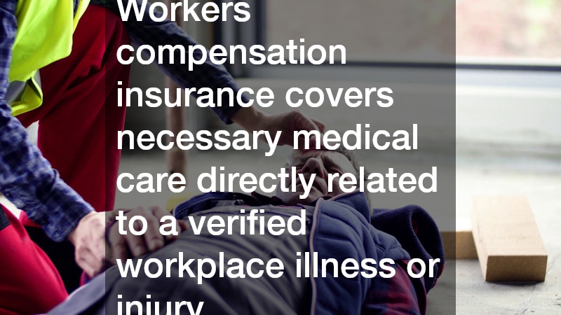 Workers compensation insurance covers necessary medical care directly related to a verified workplace illness or injury.