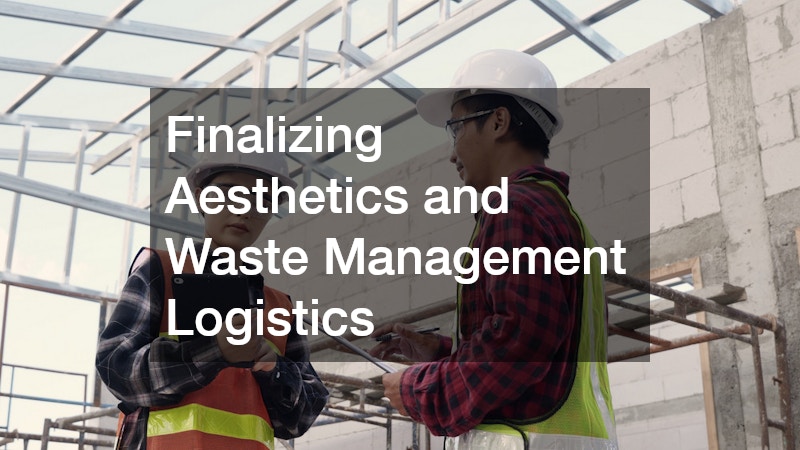 Finalizing Aesthetics and Waste Management Logistics