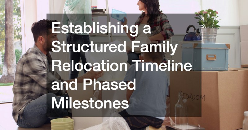 Establishing a Structured Family Relocation Timeline and Phased Milestones
