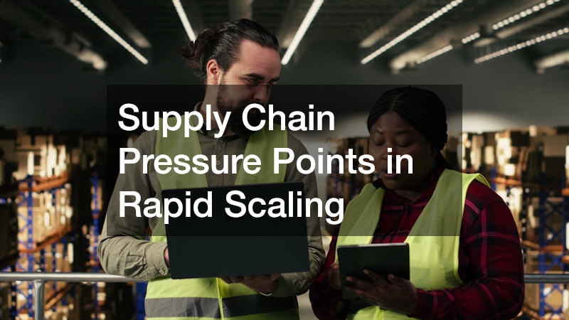 Supply Chain Pressure Points in Rapid Scaling