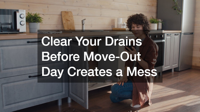 Clear Your Drains Before Move-Out Day Creates a Mess