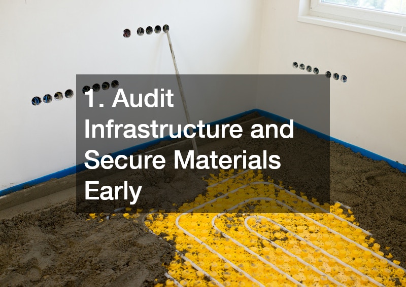 1. Audit Infrastructure and Secure Materials Early