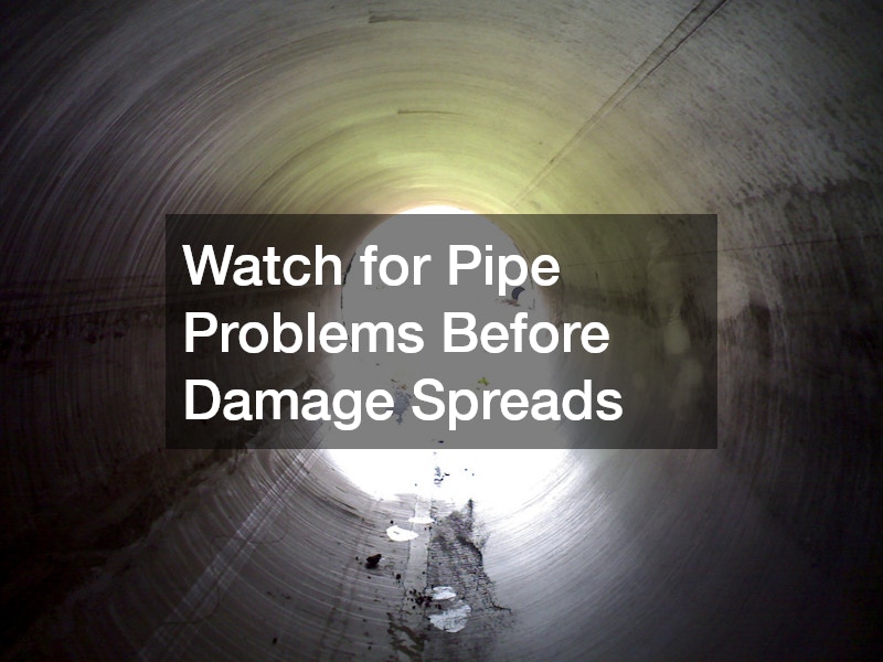 Watch for Pipe Problems Before Damage Spreads