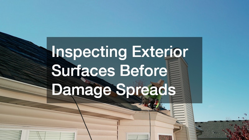 Inspecting Exterior Surfaces Before Damage Spreads