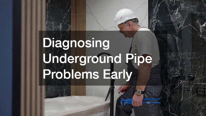 Diagnosing Underground Pipe Problems Early