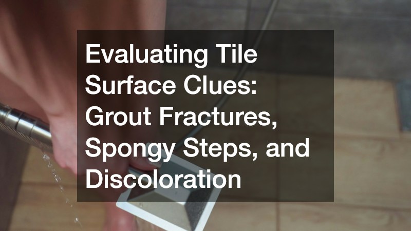 Evaluating Tile Surface Clues: Grout Fractures, Spongy Steps, and Discoloration