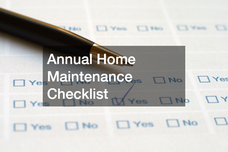 Annual Home Maintenance Checklist