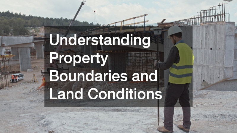 Understanding Property Boundaries and Land Conditions