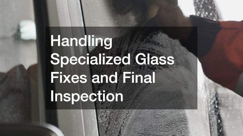 Handling Specialized Glass Fixes and Final Inspection