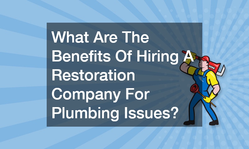 What Are The Benefits Of Hiring A Restoration Company For Plumbing Issues?