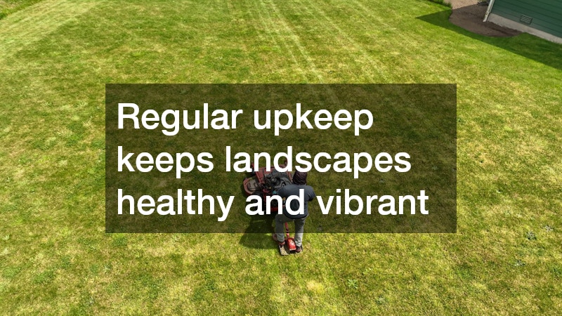 Regular upkeep keeps landscapes healthy and vibrant