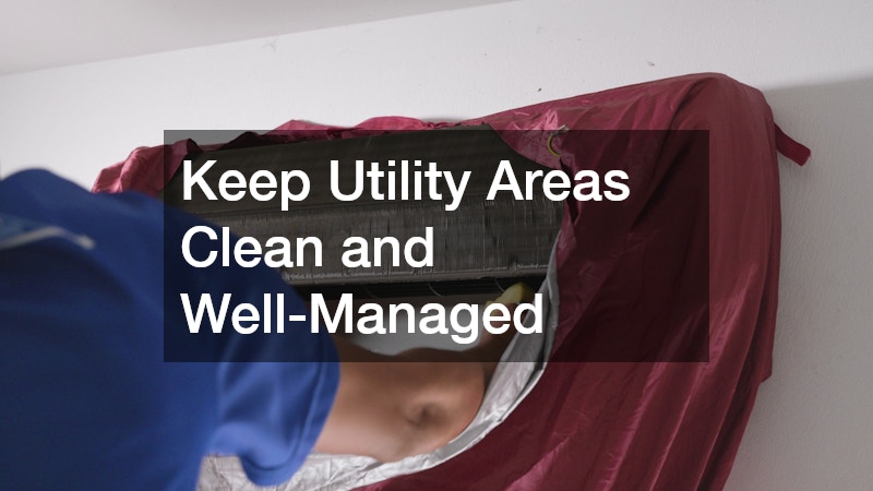 Keep Utility Areas Clean and Well-Managed