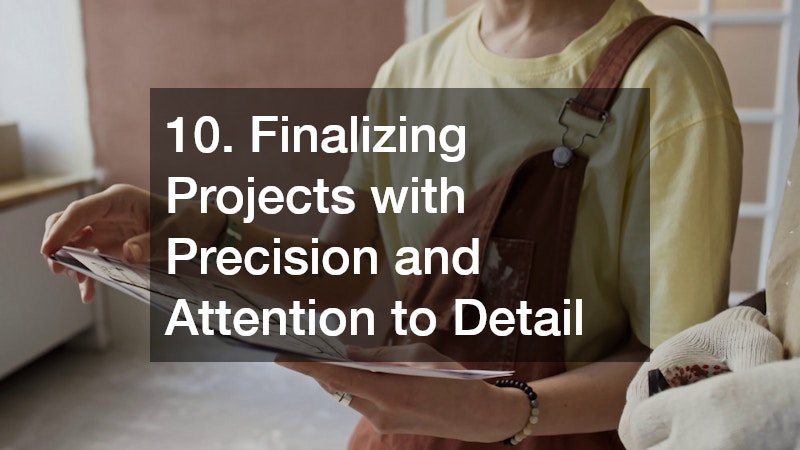 10. Finalizing Projects with Precision and Attention to Detail