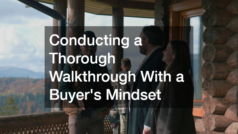 Conducting a Thorough Walkthrough With a Buyer’s Mindset
