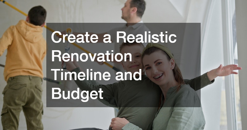 Create a Realistic Renovation Timeline and Budget
