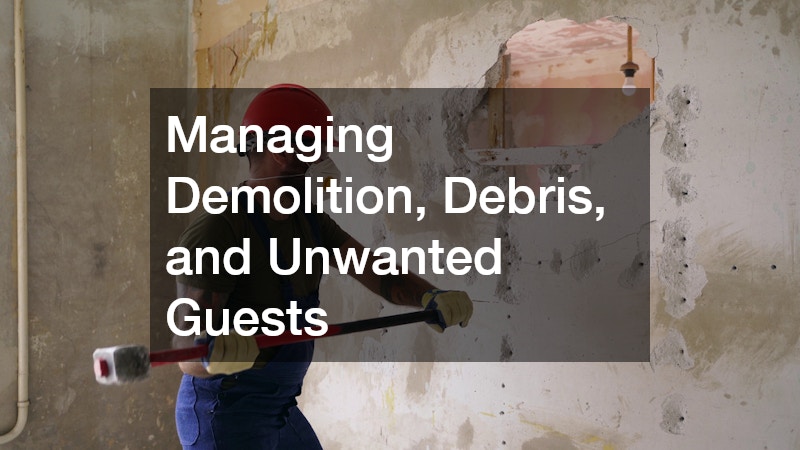 Managing Demolition, Debris, and Unwanted Guests