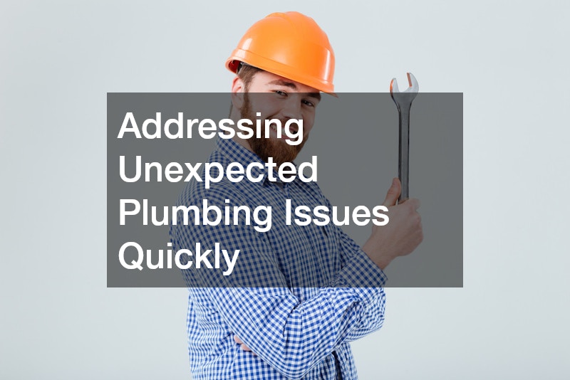 Addressing Unexpected Plumbing Issues Quickly