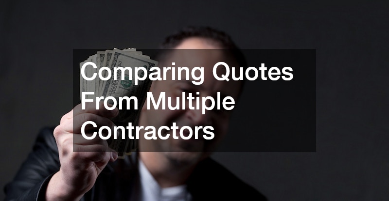 Comparing Quotes From Multiple Contractors