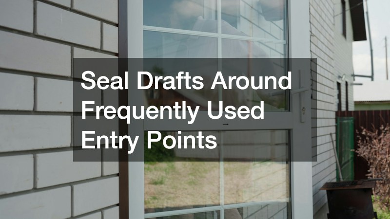 Seal Drafts Around Frequently Used Entry Points