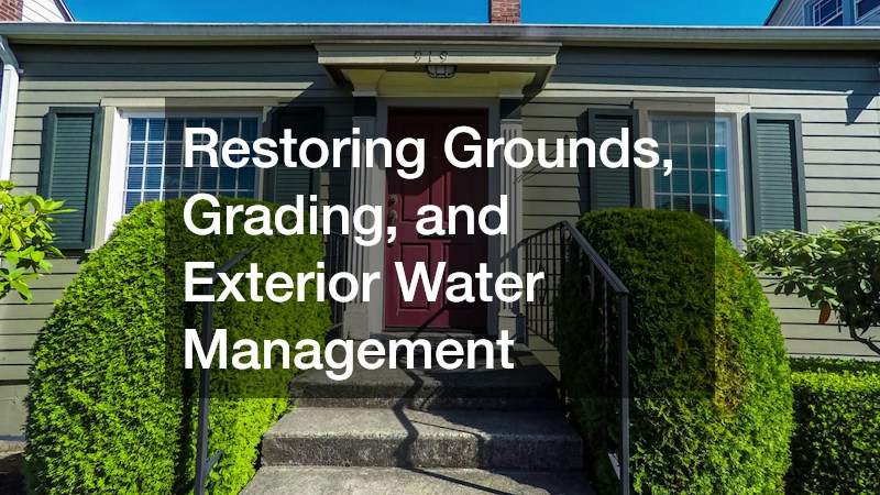 Restoring Grounds, Grading, and Exterior Water Management