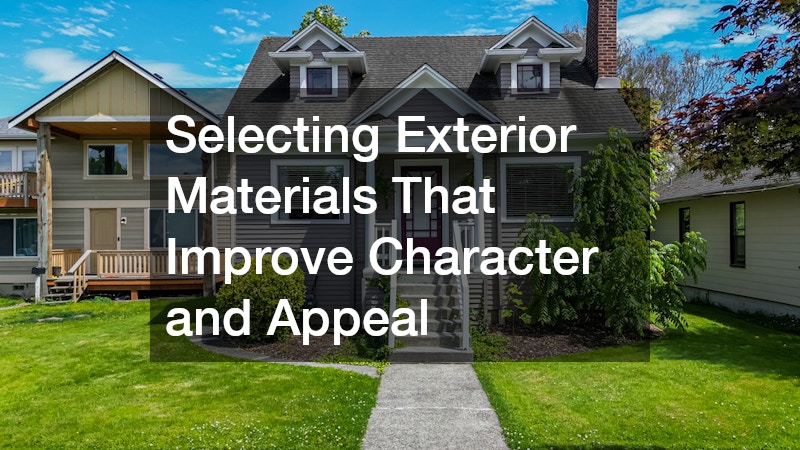Selecting Exterior Materials That Improve Character and Appeal