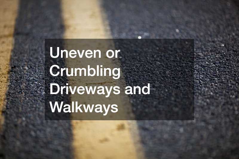 Uneven or Crumbling Driveways and Walkways