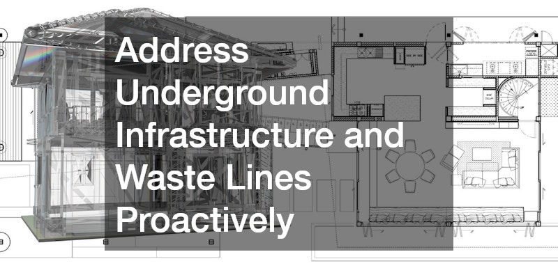 Address Underground Infrastructure and Waste Lines Proactively